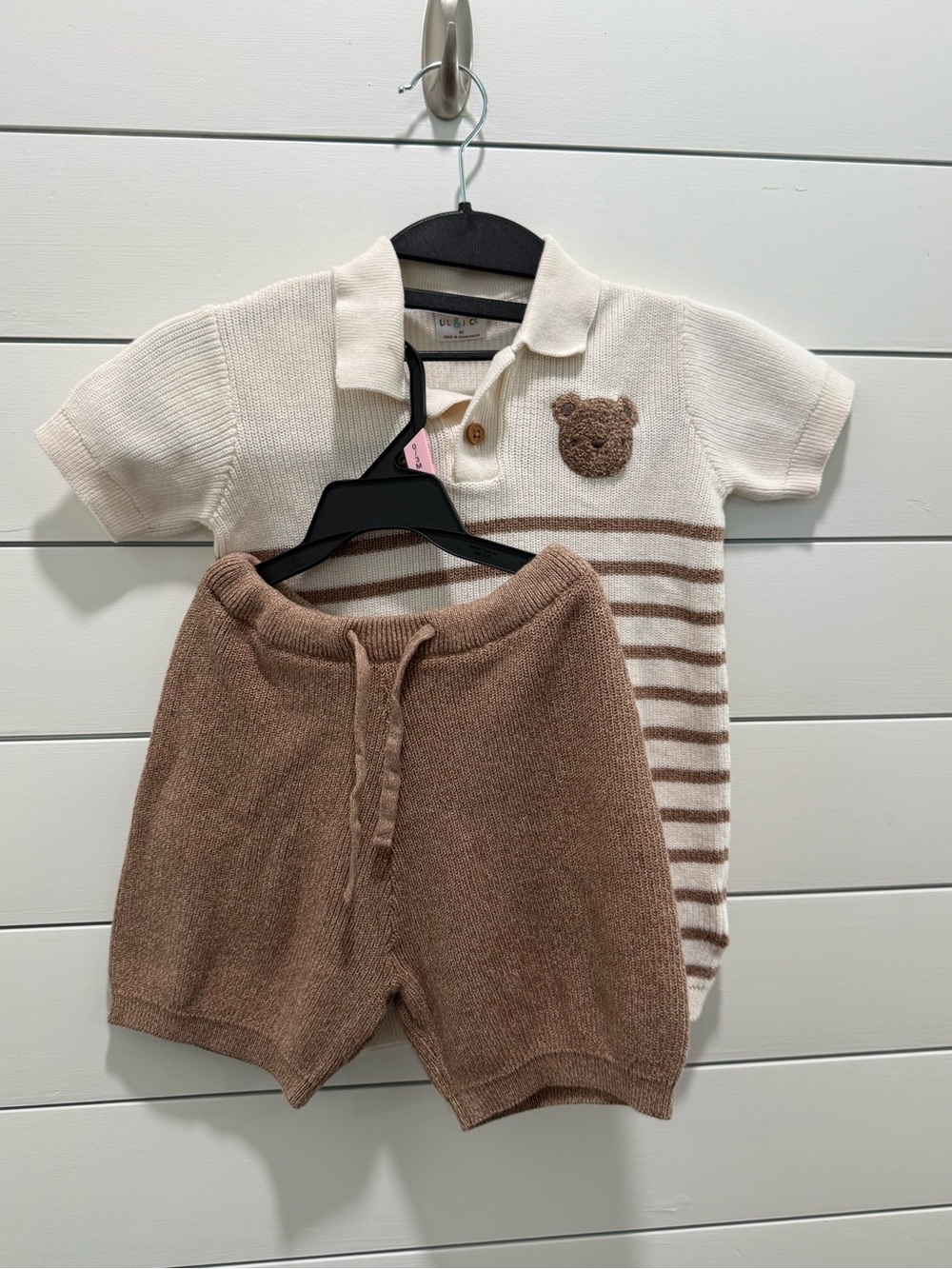 Lily & Jack Knit Short Set Size 4Y Bear Cotton